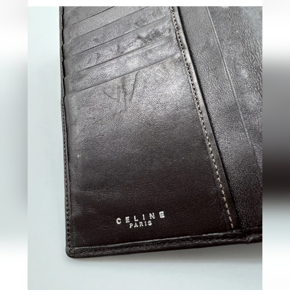 Celine all leather brown wallet - Picture 7 of 16